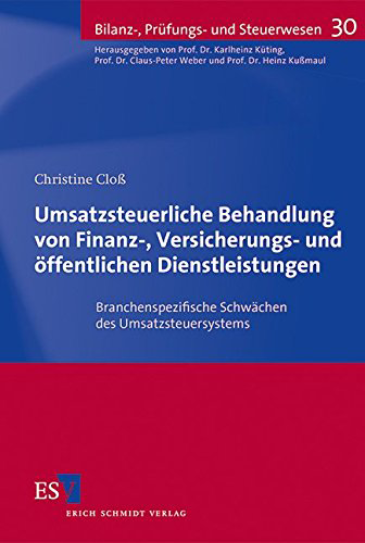  Umsatzsteuerrechtliche Behandlung von Finanz-, Versicherungs- und öffentlichen Dienstleistungen
