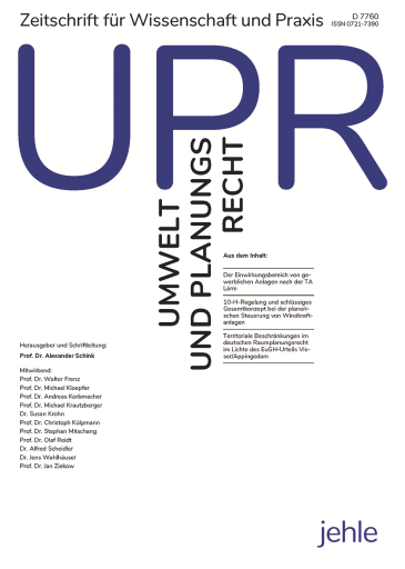  Umwelt- und Planungsrecht (UPR)
