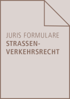 juris Formulare Straßenverkehrsrecht