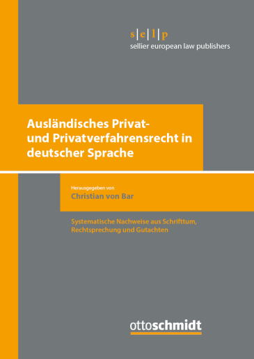  Ausländisches Privat- und Privatverfahrensrecht in deutscher Sprache